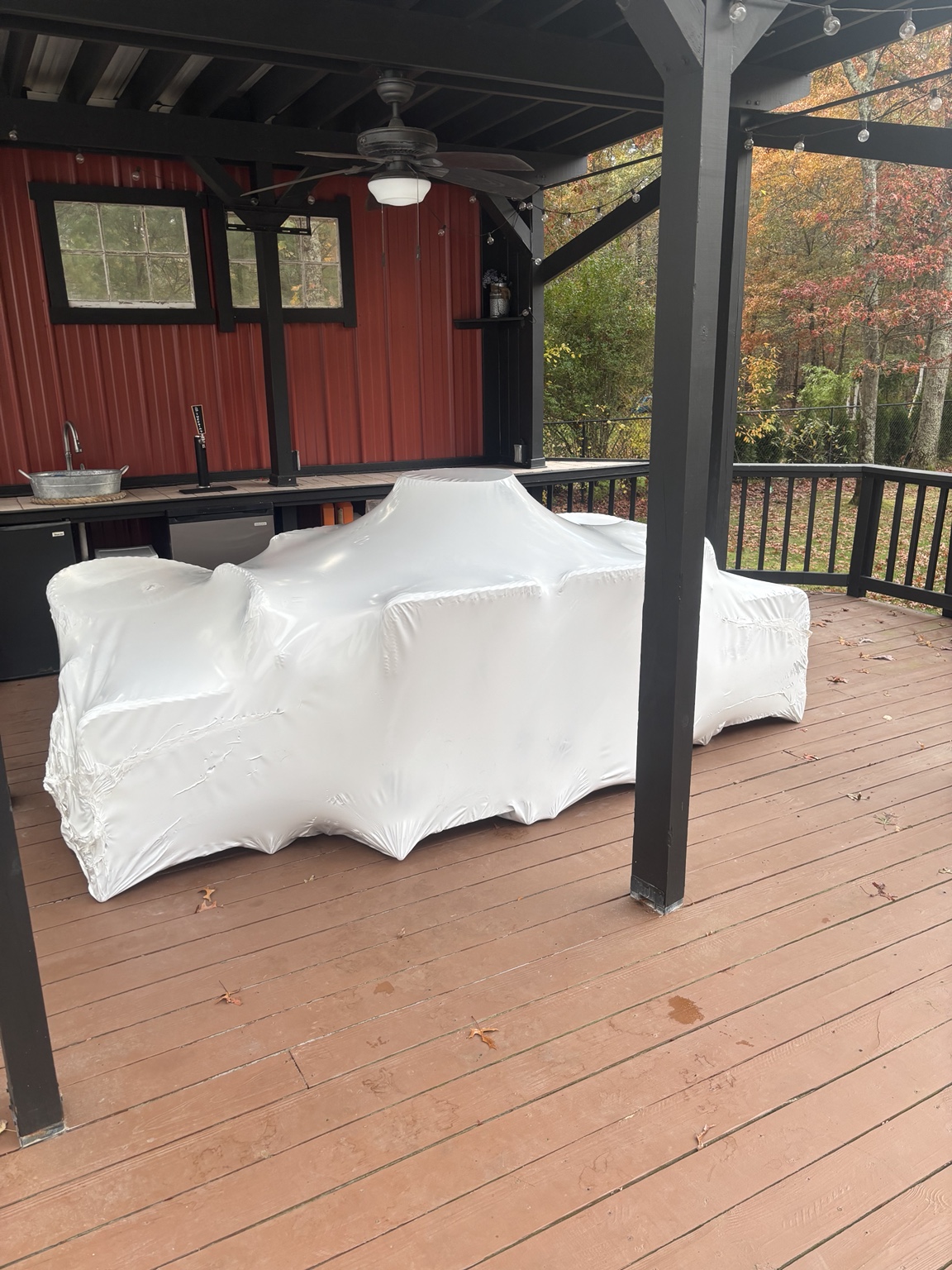 TK Shrinkwrap patio furniture project